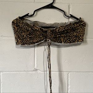 Cheetah print crop top